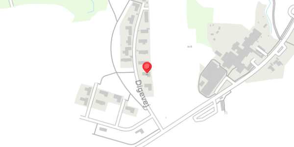 Trafikstøjkort på Digevej 6, 6100 Haderslev