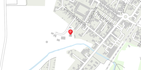 Trafikstøjkort på Danmarksgade 21B, 6580 Vamdrup