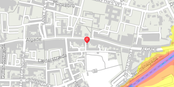 Trafikstøjkort på Algade 28B, 4000 Roskilde