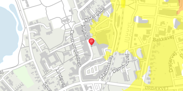 Trafikstøjkort på Algade 25, 5750 Ringe
