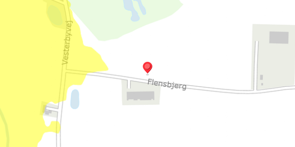 Trafikstøjkort på Flensbjerg 3A, 4960 Holeby
