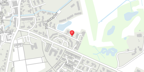 Trafikstøjkort på Møllestedet 8, . , 8543 Hornslet