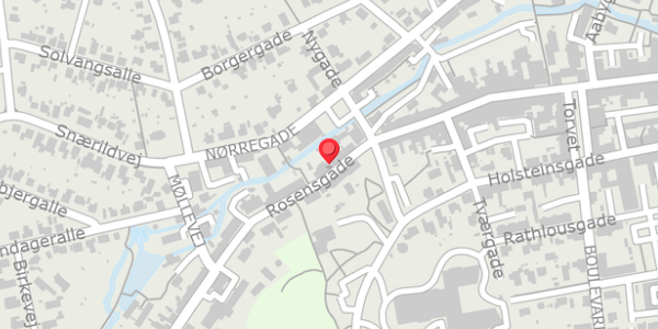 Trafikstøjkort på Rosensgade 60, 8300 Odder