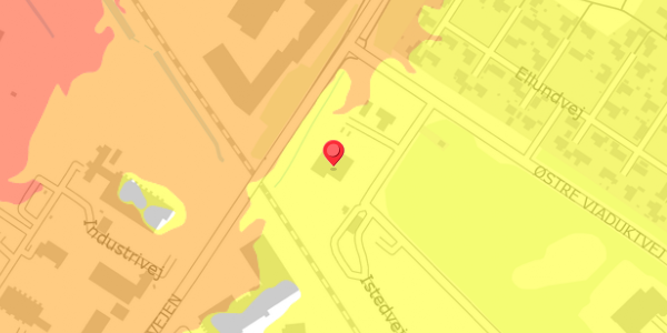 Trafikstøjkort på Istedvej 13, 6330 Padborg