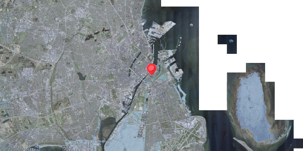 Stomflod og havvand på Overgaden Oven Vandet 60A, 1415 København K