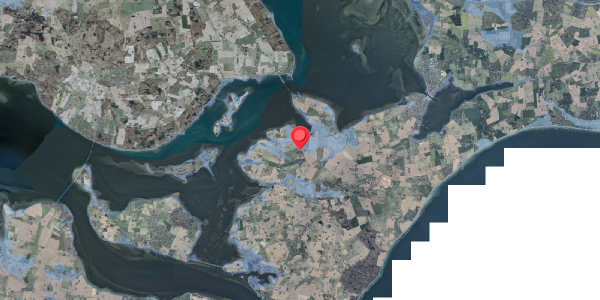 Stomflod og havvand på Harevej 1, 4780 Stege