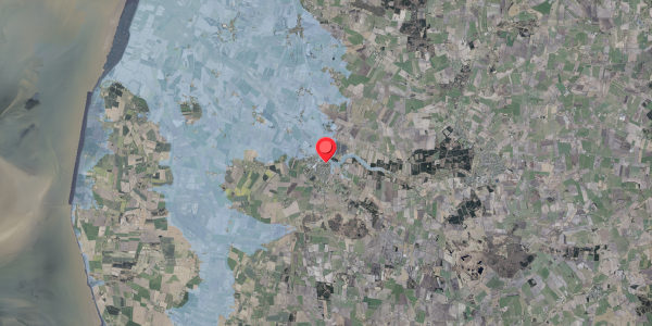 Stomflod og havvand på Brogade 1, 6261 Bredebro