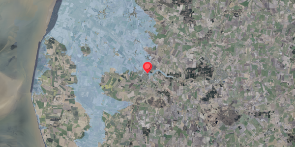 Stomflod og havvand på Danmarksgade 1, 6261 Bredebro