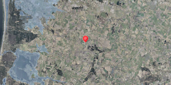 Stomflod og havvand på Frøstrupvej 181, 6830 Nørre Nebel