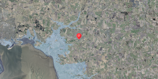 Stomflod og havvand på Hellesvej 4, 6740 Bramming
