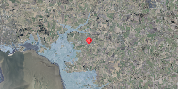 Stomflod og havvand på Hellesvej 15, 6740 Bramming