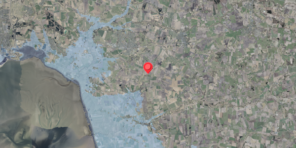Stomflod og havvand på Ribevej 63, 6740 Bramming