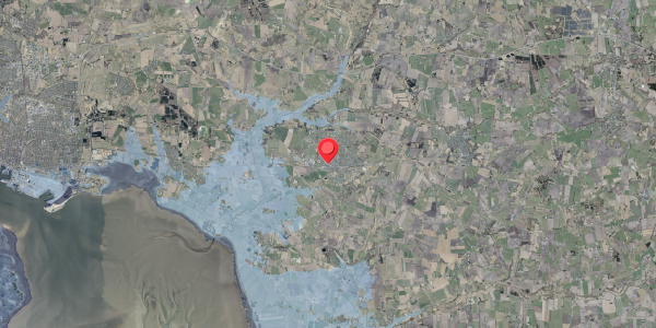 Stomflod og havvand på Storegade 77A, 6740 Bramming