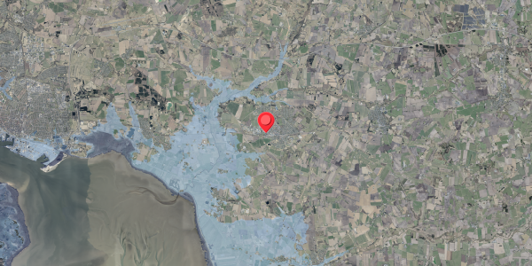 Stomflod og havvand på Vestergade 13, 6740 Bramming