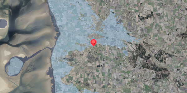 Stomflod og havvand på Lustrupvej 9, 6760 Ribe