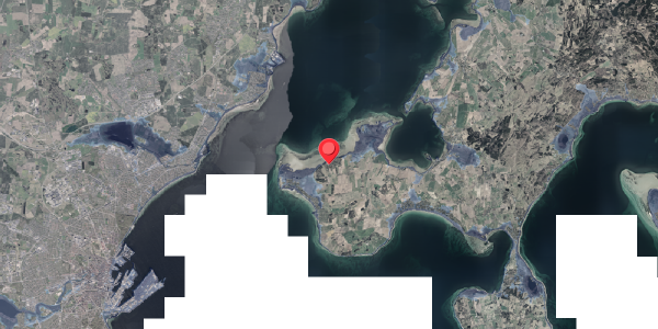 Stomflod og havvand på Klithøj 21, 8420 Knebel