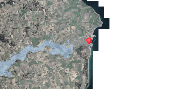 Stomflod og havvand på Brogade 4B, 8500 Grenaa