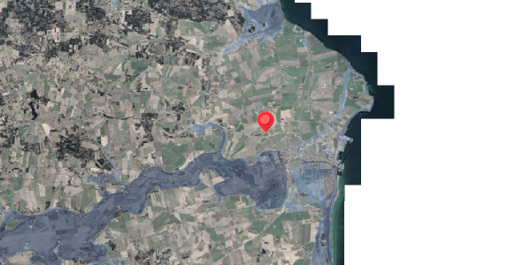 Stomflod og havvand på Dolmer Bygade 21, 8500 Grenaa