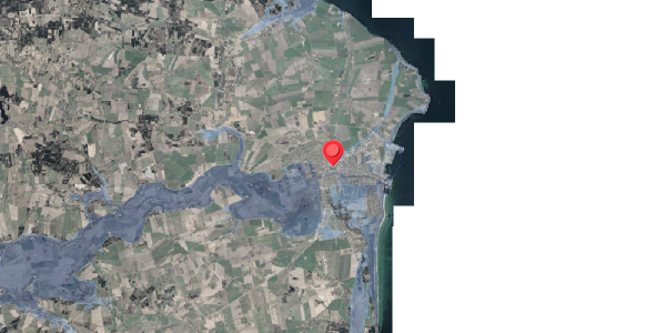 Stomflod og havvand på Fredensgade 2, 8500 Grenaa