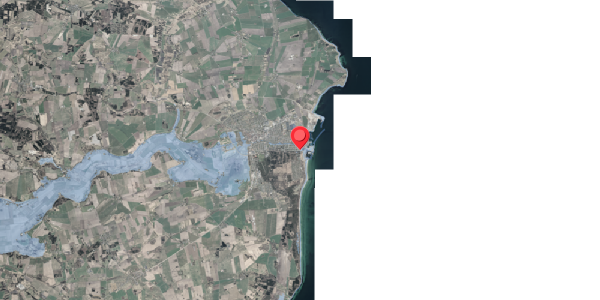 Stomflod og havvand på Kystvej 16, 1. , 8500 Grenaa