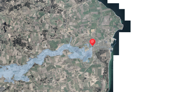 Stomflod og havvand på Posthaven 6, 8500 Grenaa