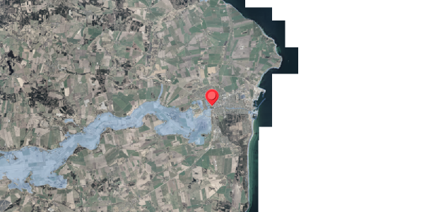 Stomflod og havvand på Posthaven 48, 8500 Grenaa