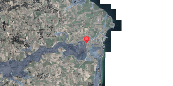 Stomflod og havvand på Storegade 16C, 8500 Grenaa