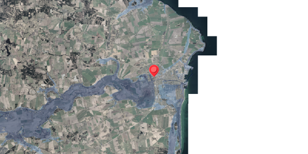 Stomflod og havvand på Storegade 28, 8500 Grenaa