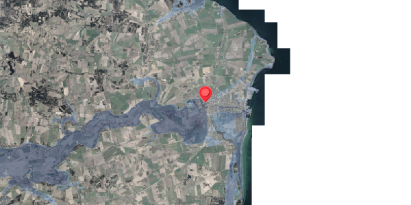 Stomflod og havvand på Storegade 41B, 8500 Grenaa