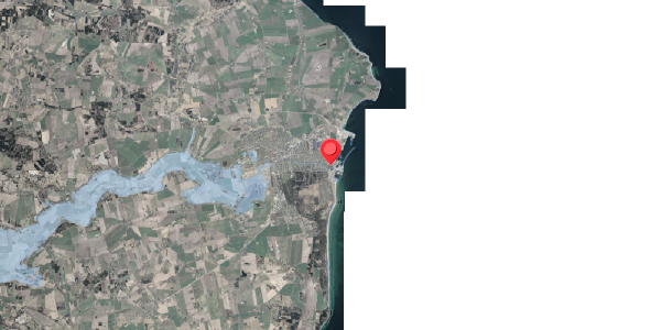 Stomflod og havvand på Strandgade 13, 8500 Grenaa