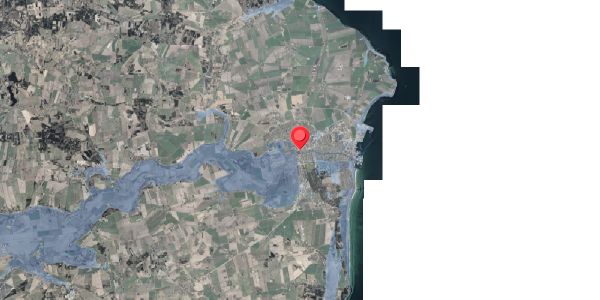Stomflod og havvand på Ågade 9O, . , 8500 Grenaa