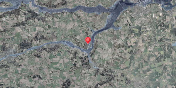 Stomflod og havvand på Bredgade 13, 8870 Langå