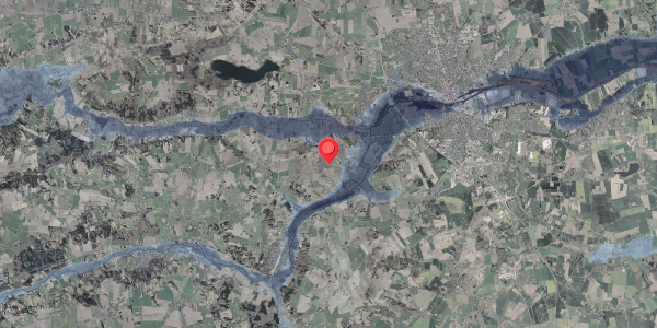 Stomflod og havvand på Grenstenvej 39, 8870 Langå