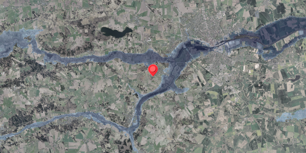 Stomflod og havvand på Violvej 21, 8870 Langå