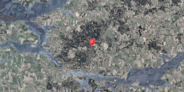 Stomflod og havvand på Hovedvejen 113, 8963 Auning