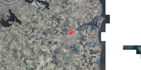 Stomflod og havvand på Århusvej 86, 8300 Odder