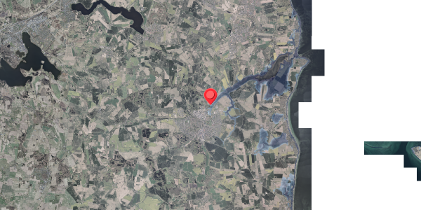 Stomflod og havvand på Århusvej 124, 8300 Odder