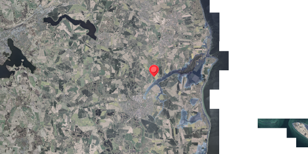 Stomflod og havvand på Århusvej 314, 8300 Odder