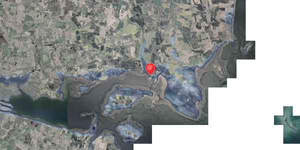 Stomflod og havvand på Alrøvej 122, 8300 Odder