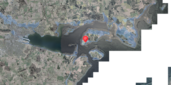 Stomflod og havvand på Alrøvej 404, 8300 Odder