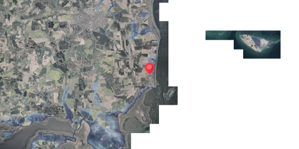 Stomflod og havvand på Askelunden 9, 8300 Odder
