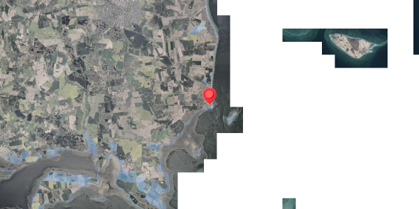 Stomflod og havvand på Havnegade 26, 8300 Odder