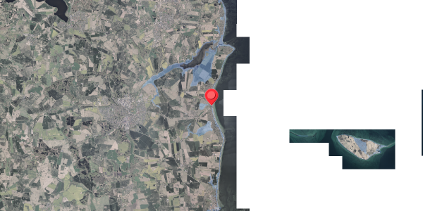 Stomflod og havvand på Kystvejen 30, 8300 Odder