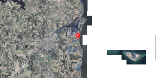 Stomflod og havvand på Kystvejen 60, 8300 Odder