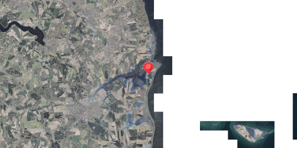 Stomflod og havvand på Kystvejen 250, 8300 Odder