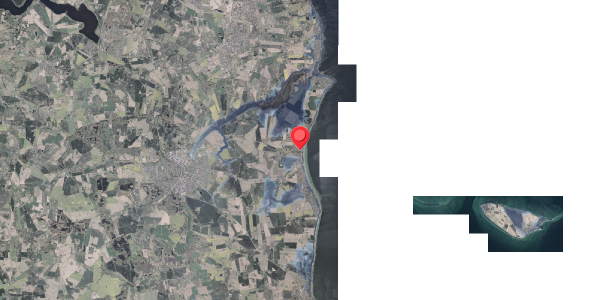 Stomflod og havvand på Strandbyvej 17, 8300 Odder