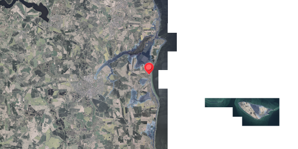 Stomflod og havvand på Strandbyvej 24, 8300 Odder