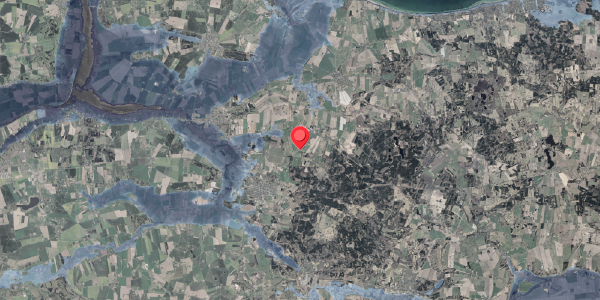 Stomflod og havvand på Auningvej 2, 8963 Auning