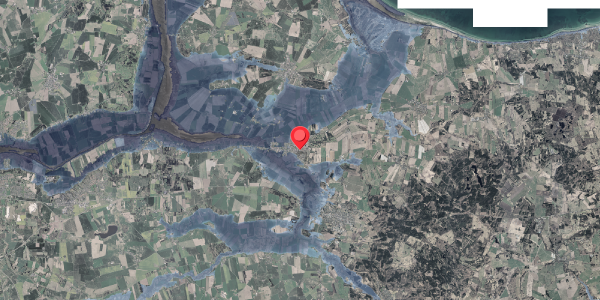 Stomflod og havvand på Fyrreparken 1, 8961 Allingåbro