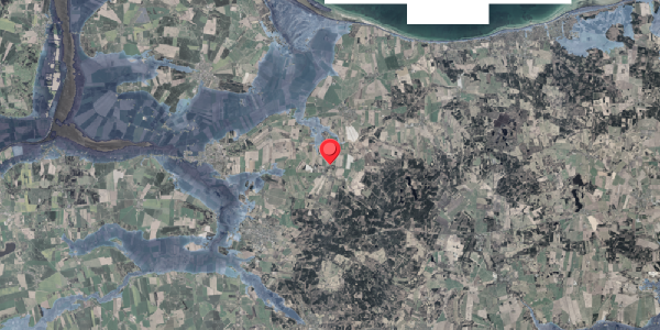Stomflod og havvand på Markvangen 2A, 8963 Auning